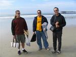 Sam, Dustin and Greg.  (Guys loaded down with girls' stuff.)