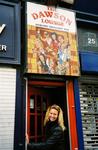 Cherie slips into Dawson's Lounge, Dublin's smallest pub.