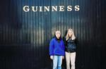 Renee and Hope in front of the Guinness Factory.