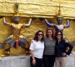 Cherie and the twins (Hilda and Diane) in out first 24 hours in Bangkok, Thailand.