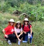 The ladies trekking Day 2.