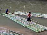 These bamboo rafts are as flimsy as they look.