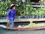 Boats loaded with ripe fruit.