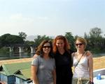 Hilda, Cherie and Hannah with the Bridge over the River Kwai.