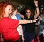 Dancing on the train. *Photo by Yorham.