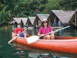 Time for a canoe-ride to explore.