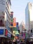 Walking down a Shanghai street.