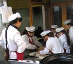 Making dumplings.