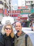 Margaret and Scott on Nathan Road.