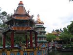 Margaret talking a walk around Haw Paw Villa.