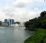 The view from Sentosa.