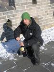 Ever drink a glass of red-wine out of plastic cups in the middle of winter with a Chinese guard?
