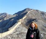 Cherie on the Great Wall.
