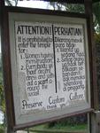 The Temple Entrance Rules.