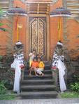 Little girls at the Ubud Palace.