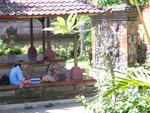 Balinese men playing cards.