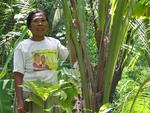 A local woman near the rice fields.