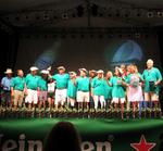 On stage again is HiHo BVI Yacht Charters accepting 2nd place in their class at the Heineken Regatta 2005.