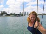 Here I am in front of the historic Miami Yacht Club, where Scirocco is moored.