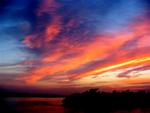 The wild colors of a mangrove sunset.