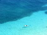 The lonely snorkeler.