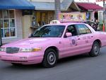 Key West, where real men drive pink taxis.