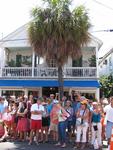 Crowds gather up and down Duval St.