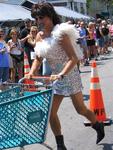 Doesn't everyone wear sequins and feathers to shop?