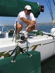 Robbie Haines ready to start the 3 days of buoy-racing off the coast of Newport Beach.