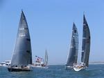 With 16 yachts charging the starting line at once, the traffic in California wasn't just on the freeway.