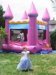 Princess Ellie and her bouncy castle.