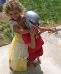 Rare footage of a princess attacking a knight.