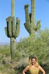 Cherie and the Saguaro.