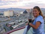 Lisa enjoying the view at the Voodoo Lounge at the Rio.