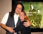 Cherie with Penn (of the famous magicians Penn and Teller.)