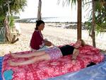 Hannah reaps the joys of a $4 Thai beach massage.