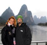 Cherie and Scott take the 52-mile boat cruise from Guilin to Yangshuo in Guangxi, China.