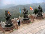 The Big Buddha sits on the Ngon Ping plateu on Lantau Island.