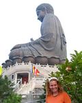 You have to climb up 268 steps to get to the Buddha.  Unless you are lazy, then you can drive up a road to the top.