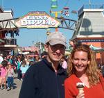 Greg and Cherie at the Boardwalk. *Photo by Dad.