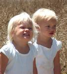 The twins: Kylie and Chloe. *Photo by Dad.