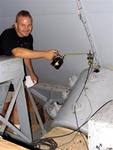Norm prepares the 60-inch scope.
