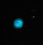 This blue blob is the "Blue Snowball Nebula" also called NGC7662.  It is 4600 light-years-away.
