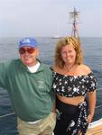 Rennie and Anne on the bow.