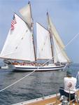 Norm photographs the tallship.