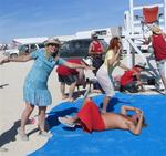 Who wants to go for a virtual swim on the playa?