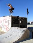 Crazy skateboard jump!