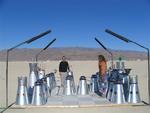 Giant Chess in the desert.