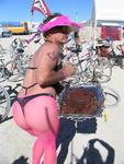 Pink fish-net stockings and chocolate cake?