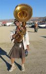 Did he bring his Tuba to the desert?